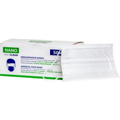 NANO MED CLEAN zdravotnická rouška 50 ks – Zboží Dáma