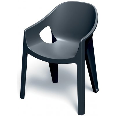 Ferne Židle s područkami PREMO 65 x 56 x 83 cm, uhelná – Hledejceny.cz