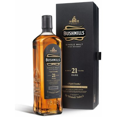 Bushmills Single Malt 21y 40% 0,7 l (kazeta) – Zboží Dáma