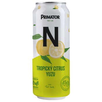 Primátor N Nealko tropický citrus yuzu 0,5% 0,5 l (plech)