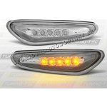 BMW E46 01-05 BOČNÍ BLINKRY LED - CHROM - sedan / touring