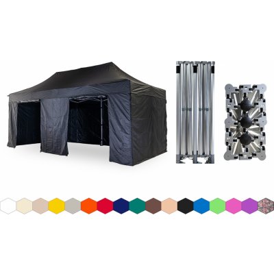 TENTino BIG HEXAGON EXTREME 3x6 m 11A ČERNÁ 6 noh – Hledejceny.cz