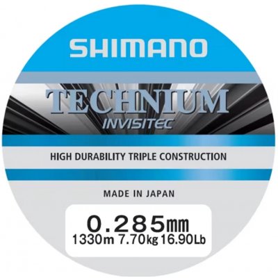 Shimano Technium Invistec mono grey 1330 m 0,285 mm 7,7 kg – Sleviste.cz