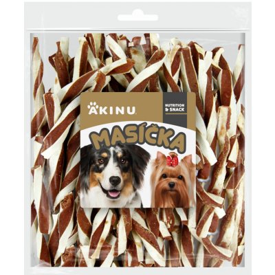 Akinu MASÍČKA Jehněčí twister pamlsek pro psy 300 g – Zbozi.Blesk.cz