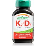 Jamieson Vitamíny K2 120mcg a D3 1000 IU 30 kapslí – Hledejceny.cz