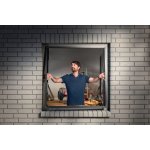 Tesa Skládací teleskopický ALU rám se sítí proti hmyzu na okna 55214-00001-00 černý rám – Hledejceny.cz