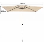 Hartman zahradní slunečník Solar Easy-up 200x250 cm taupe – Hledejceny.cz