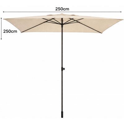 Hartman zahradní slunečník Solar Easy-up 200x250 cm taupe – Hledejceny.cz