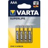 Baterie primární Varta Superlife AAA 4 ks 961062