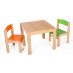 Hajdalánek Dětský stolek Lucas + židličky Luca oranžová / zelená – Zboží Dáma