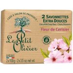 Le Petit Olivier mýdlo 2x100g Třešňový květ
