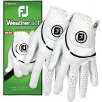 FootJoy WeatherSof Womens Golf Glove 2-Pack 24 bílá S – Zboží Dáma