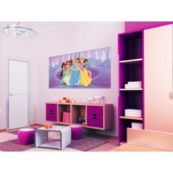 AG Design FTDNH-5318 Dětská vliesová fototapeta Princezny na Zámku rozměry 202 x 90 cm