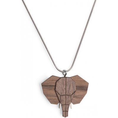 BeWooden Dámský dřevěný přívěsek na krk Elephant Pendant AP11 – Zboží Mobilmania