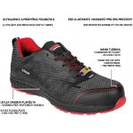 Bennon VECTRA S1P ESD NM Low polobotka černo-červená – Hledejceny.cz