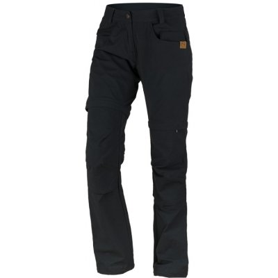 Northfinder Dámské outdoorové 2v1 kalhoty Pearl černé – Zboží Mobilmania