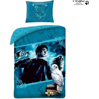 Halantex Premium Harry Potter blue Bavlna 140x200 70x90 – Zboží Mobilmania