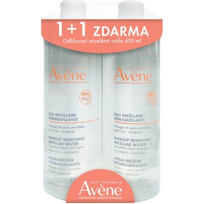 Avene micelární voda pro všechny typy pleti Duo 2 x 400 ml – Zboží Dáma