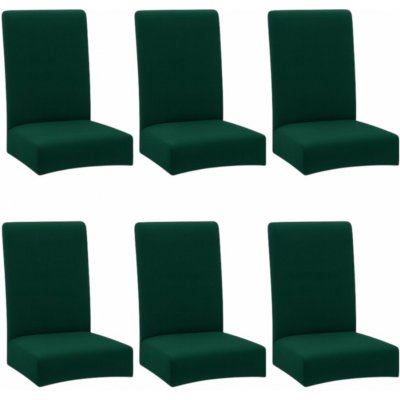 ISO TRADE Potahy na židle 6 ks - zelené – Zboží Mobilmania