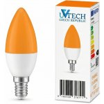UVtech LED žárovka, 3W E27, oranžová bez obsahu modré – Zboží Živě