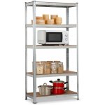 Fistar 1800x600x400 mm Kovový zinkovaný 5-policový stříbrný – HobbyKompas.cz