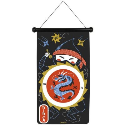 Janod magnetický terč so šípkami bez hrotov Ninja – Zbozi.Blesk.cz