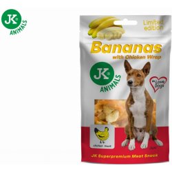 JK ANIMALS kuřecí wrap s banánem masový pamlsek 80 g