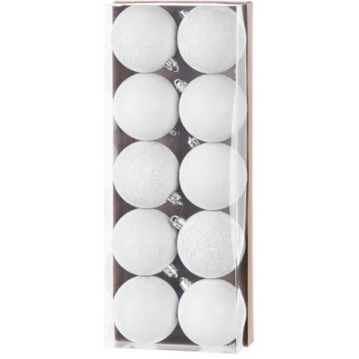 MagicHome Gule ,10 ks biele na vianočný stromček 6 cm – Zboží Dáma