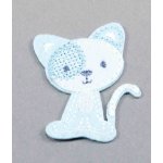 Nažehlovací záplata - kočička - více barevných variant - rozměr 5 cm x 3,5 cm kočka - růžová - CEZ2105 – Zboží Mobilmania