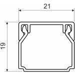 KOPOS KOLÍN Lišta LHD 20x20 vkládací černá,2m – Hledejceny.cz