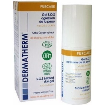 Dermatherm Purcare Bio S.O.S. gel k ošetření podrážděné pokožky obličeje a těla pro citlivou pokožku 50 ml