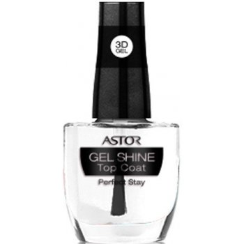 Astor Perfect Stay 3D Gel Shine Top Coat vrchní lak na nehty 100 Transparent 12 ml