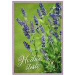 Pohlednice Hodně štěstí - levandule – Zboží Dáma