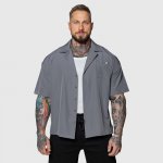Iron Aesthetics Cuban oversized košile šedá – Sleviste.cz
