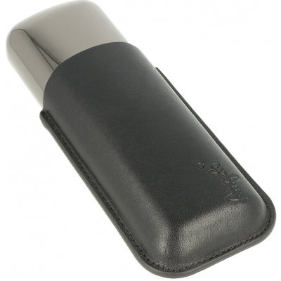 Angelo pouzdro na 2 doutníky kov kůže černé – Sleviste.cz