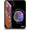 Pouzdro a kryt na mobilní telefon Apple Pouzdro Picasee ULTIMATE CASE Apple iPhone XR - Brain - White