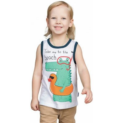 Winkiki Kids Wear chlapecké tílko Beach bílá – Zboží Dáma