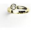 Prsteny Čištín žluté zlato prstýnek se zirkonem čirý zirkon VR 255
