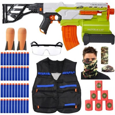 Nerf N-Strike Elite Demolisher 2v1 F0931 + terče + vesta + ochranné brýle + šátek + 30 šípů – Zbozi.Blesk.cz