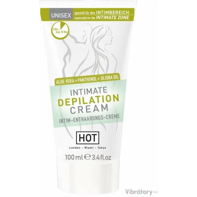 Unisex depilační krém s Aloe Vera a Jojobovým olejem Hot Intimate Depilation Cream 100 ml – Sleviste.cz
