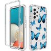 Pouzdro a kryt na mobilní telefon Samsung PROTEMIO 45526 DUAL ART Odolný kryt Samsung Galaxy A33 5G BUTTERFLY