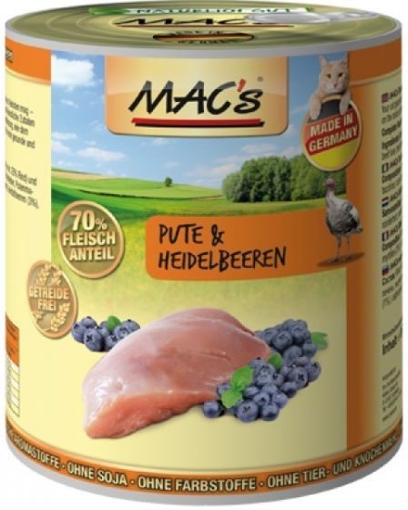 Mac\'s Cat masová krůtí s borůvkami 200 g