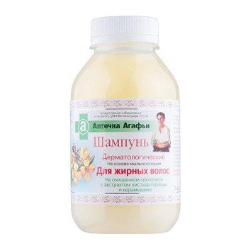 Agáthy dermatologický Shampoo s propolisem na mastné vlasy 300 ml