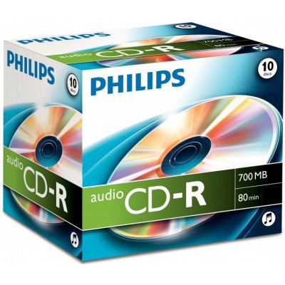 Philips CD-R 80 Audio, Jewel Case, 10ks (CR7A0NJ10/00) – Zbozi.Blesk.cz