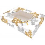 Krabice na cukroví - vánoční vločky - 36 x 22 x 5cm – Zboží Mobilmania