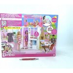 Barbie dům s panenkou a štěnětem herní set HCD48 – Sleviste.cz