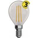 Emos LED žárovka Filament Mini Globe 4W E14 Teplá bílá