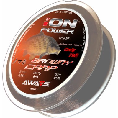 AWA-SHIMA ION Power Browny Carp 1200 m 0,37 mm – Hledejceny.cz