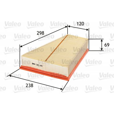 Vzduchový filtr VALEO 585149 – Hledejceny.cz