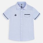 Mayoral dětská košile s krátkým rukávem 3163-19 světle modrá – Zboží Dáma